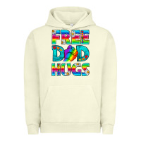 Pigment Pistachio Pride LGBTQ Free Dad Hugs Urban Hoodie - BundleAndBundleShop