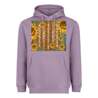 Lavender self reminders with sunflowers Heavyweight Hoodie - TumblerDesignByShophia