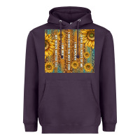 Plum self reminders with sunflowers Heavyweight Hoodie - TumblerDesignByShophia