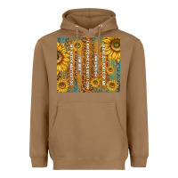Toasted Coconut self reminders with sunflowers Heavyweight Hoodie - TumblerDesignByShophia