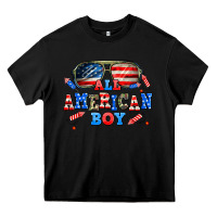 Black all american boy Heavy Core Tee - AdoDesignShop