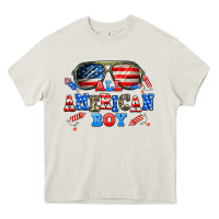Cream all american boy Heavy Core Tee - AdoDesignShop