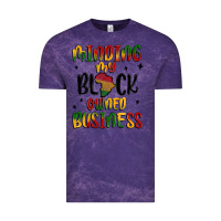 Cloud Purple minding my black owned business Vintage Tee - MaliasSmallBusiness
