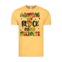 Vintage Mustard minding my black owned business Vintage Tee - MaliasSmallBusiness