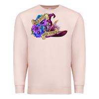 Pale Pink sorta sweet sorta wicked Premium Sweatshirt - CowGirlArtShop
