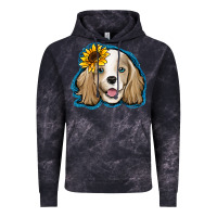 Cloud Black cocker spaniel sunflower Vintage Hoodie - Jasminsmagicworld