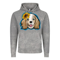 Cloud Rock cocker spaniel sunflower Vintage Hoodie - Jasminsmagicworld