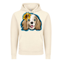 Vintage Artic cocker spaniel sunflower Vintage Hoodie - Jasminsmagicworld