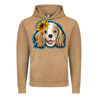 Vintage Camel cocker spaniel sunflower Vintage Hoodie - Jasminsmagicworld