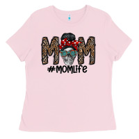 Bubblegum Pink mom life Ladies Tee - CowhideDigitalArt