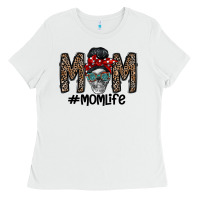 White mom life Ladies Tee - CowhideDigitalArt