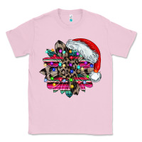 Bubblegum Pink serape and leopard christmas Classic Tee - CowhideDigitalArt