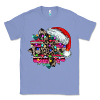 Colony Blue serape and leopard christmas Classic Tee - CowhideDigitalArt
