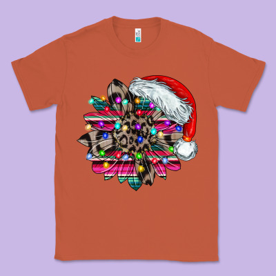 Serape And Leopard Christmas Classic Tee Designed By Cowhidedigitalart