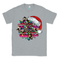 Heather Grey serape and leopard christmas Classic Tee - CowhideDigitalArt