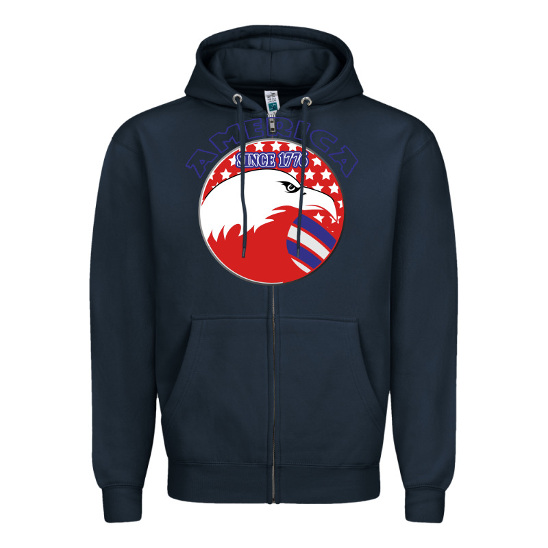 America Since 1776 Zipper Hoodie by Bettercallsaul | Teevron
