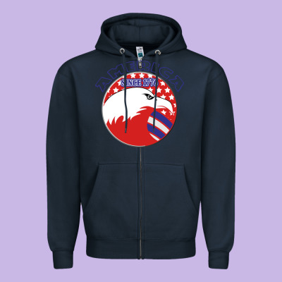 America Since 1776 Zipper Hoodie Designed By Bettercallsaul