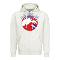 Oatmeal Heather America Since 1776 Zipper Hoodie - Bettercallsaul