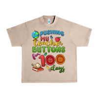 French Oak pushing my teacher buttons for 100 days Urban Heavy Tee - MaliasSmallBusiness