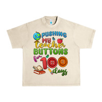 Sandshell pushing my teacher buttons for 100 days Urban Heavy Tee - MaliasSmallBusiness