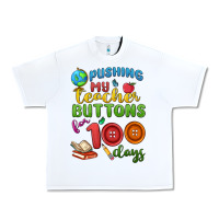 White pushing my teacher buttons for 100 days Urban Heavy Tee - MaliasSmallBusiness