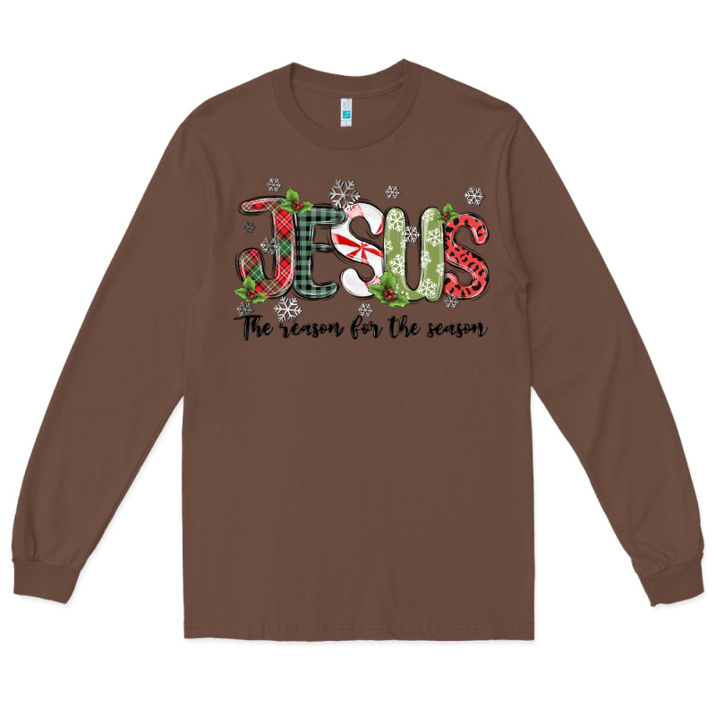 Jesus The Reason For The Season Long Sleeve Tee by MaliasSmallBusiness | Teevron