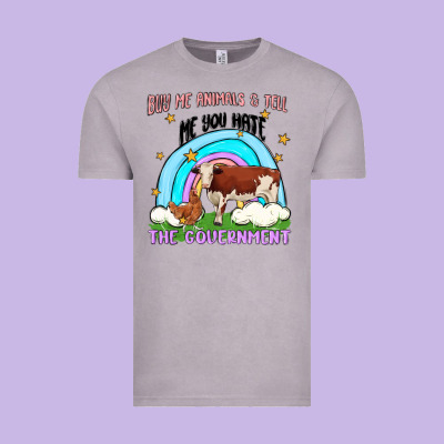 Buy Me Animals Vintage Tee Designed By Maliassmallbusiness
