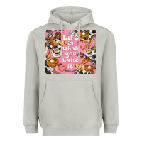 Moon Dust life is what you bake it with cowhide Heavyweight Hoodie - TumblerDesignByShophia