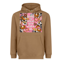 Toasted Coconut life is what you bake it with cowhide Heavyweight Hoodie - TumblerDesignByShophia