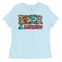 Baby Blue beer and sunshine Ladies Tee - HRA Design Shop