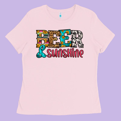 Beer And Sunshine Ladies Tee Designed By Hra Design Shop