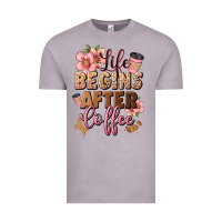Life Begins After Coffee Vintage Tee | Teevron