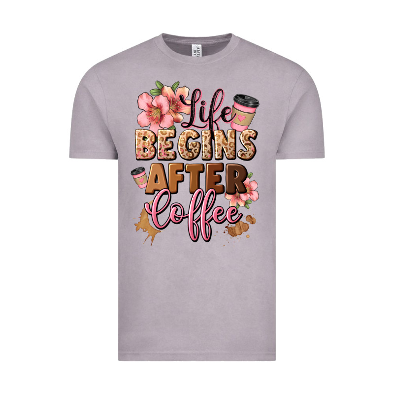 Life Begins After Coffee Vintage Tee by JahusDesignShop | Teevron