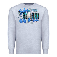 Heather Grey baby its cold outside Premium Sweatshirt - CowGirlArtShop