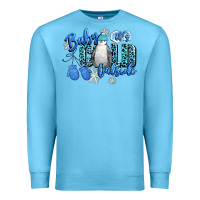 Ocean Blue baby its cold outside Premium Sweatshirt - CowGirlArtShop