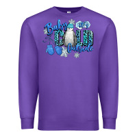 Purple baby its cold outside Premium Sweatshirt - CowGirlArtShop