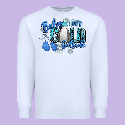 Baby Its Cold Outside Premium Sweatshirt Designed By Cowgirlartshop