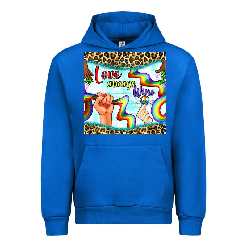 Pride Lgbtq Love Always Wins Peace Gender Symbol Urban Hoodie by BundleAndBundleShop | Teevron
