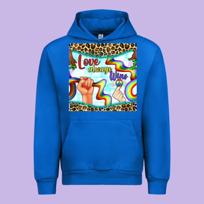 Pride Lgbtq Love Always Wins Peace Gender Symbol Urban Hoodie Designed By Bundleandbundleshop