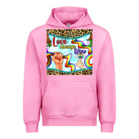 Fuchsia Pink Pride lgbtq love always wins peace gender symbol Urban Hoodie - BundleAndBundleShop