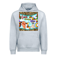 Heather Grey Pride lgbtq love always wins peace gender symbol Urban Hoodie - BundleAndBundleShop
