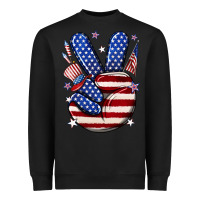 Black peace 4th july Heavyweight Sweatshirt - NancyCooperArtShop
