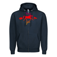 Navy Horse Girl Zipper Hoodie - Bettercallsaul