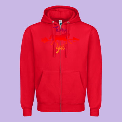 Horse Girl Zipper Hoodie Designed By Bettercallsaul