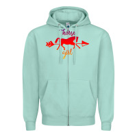 Seafoam Horse Girl Zipper Hoodie - Bettercallsaul