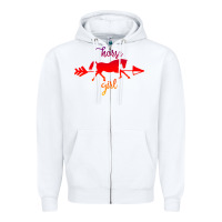 White Horse Girl Zipper Hoodie - Bettercallsaul