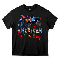 Black all american boy  monsterr truck Heavy Core Tee - AdoDesignShop