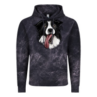 Cloud Black Border Collie Vintage Hoodie - Jasminsmagicworld