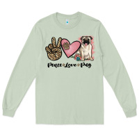 Matcha peace love pug Long Sleeve Tee - JahusDesignShop