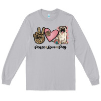 Moon Dust peace love pug Long Sleeve Tee - JahusDesignShop